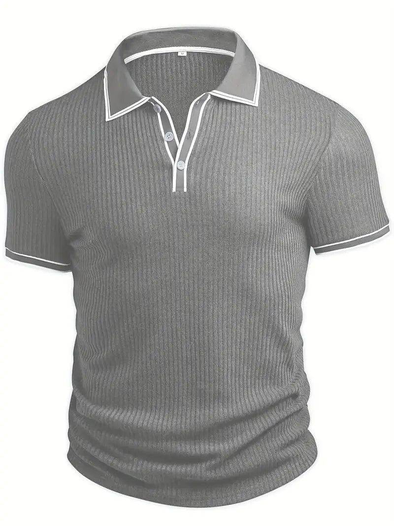 Vertical Ribbed Polo