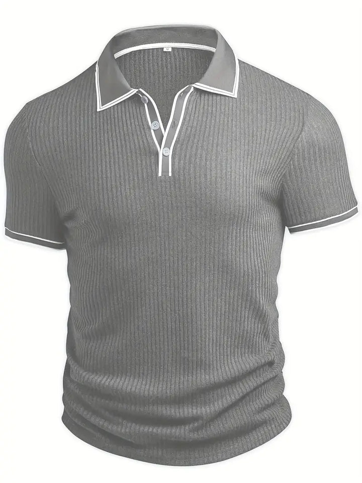 Vertical Ribbed Polo