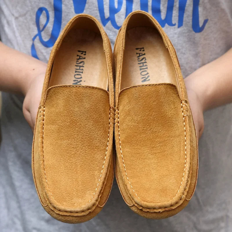 Premium Suede Driver Loafers