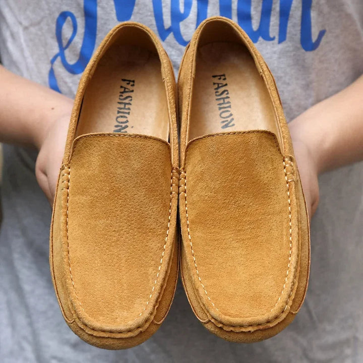 Premium Suede Driver Loafers