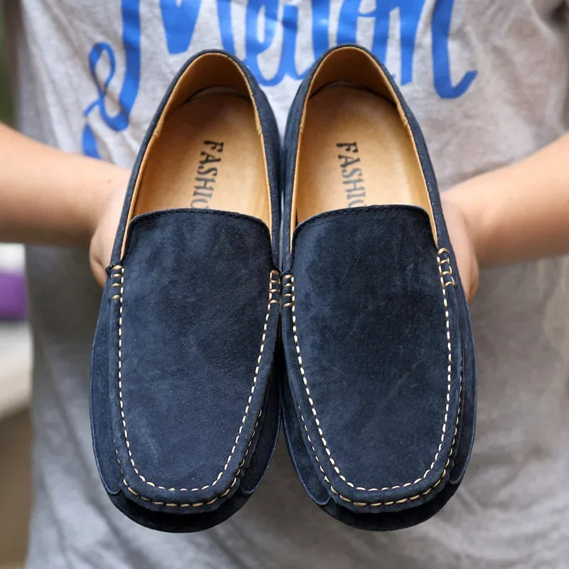 Premium Suede Driver Loafers