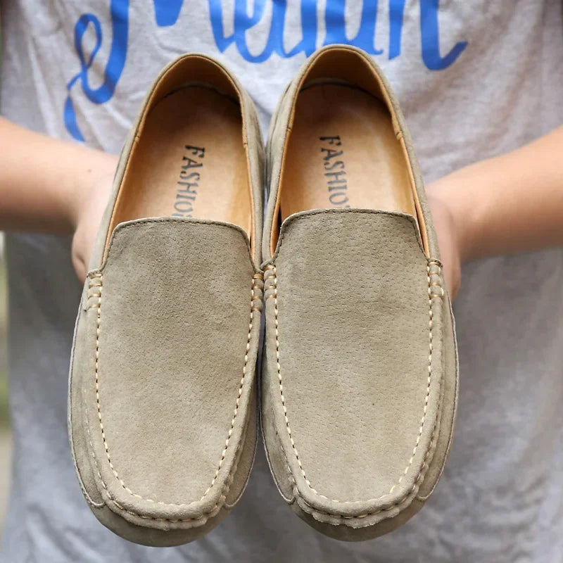 Premium Suede Driver Loafers