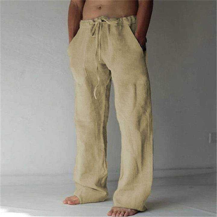 Premium Linen Wide Leg Trousers
