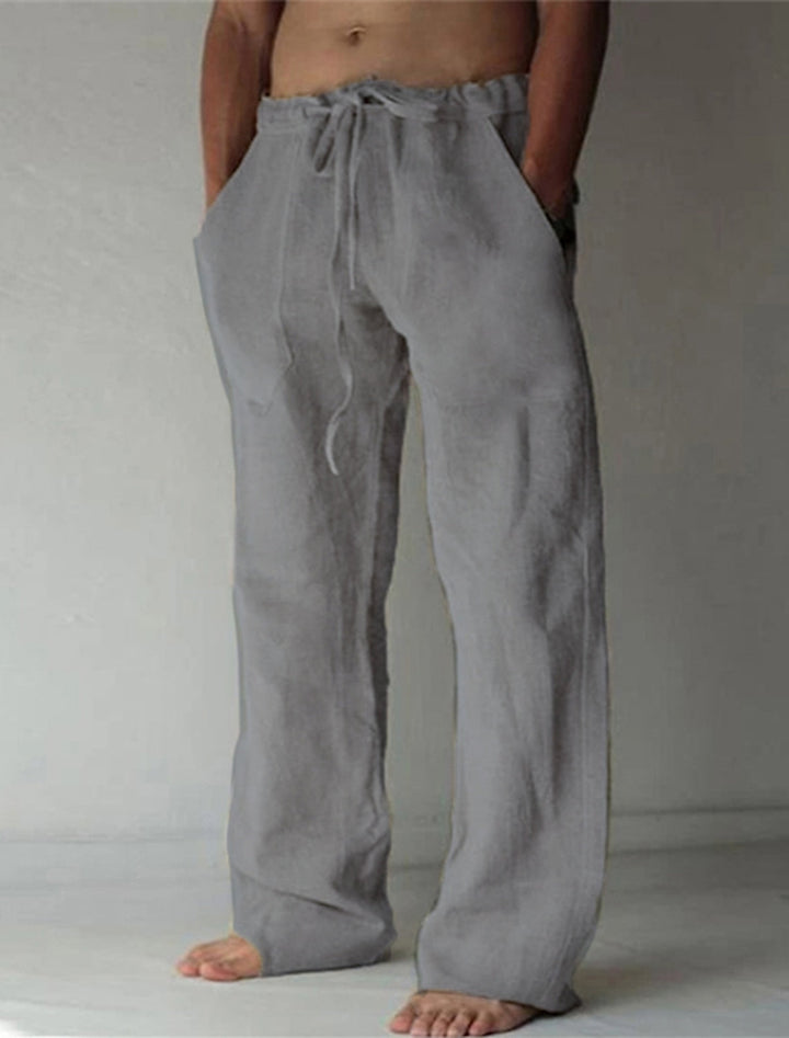 Premium Linen Wide Leg Trousers