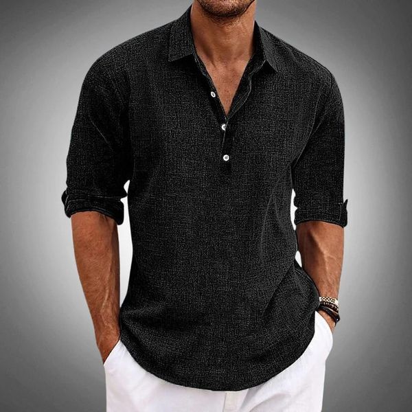 Linen Henley Shirt