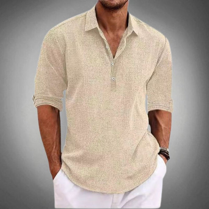 Linen Henley Shirt