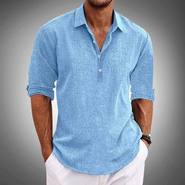Linen Henley Shirt
