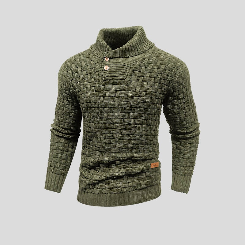 Basketweave Pullover Sweater