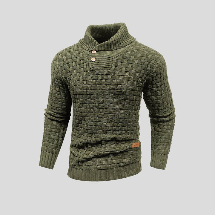 Basketweave Pullover Sweater