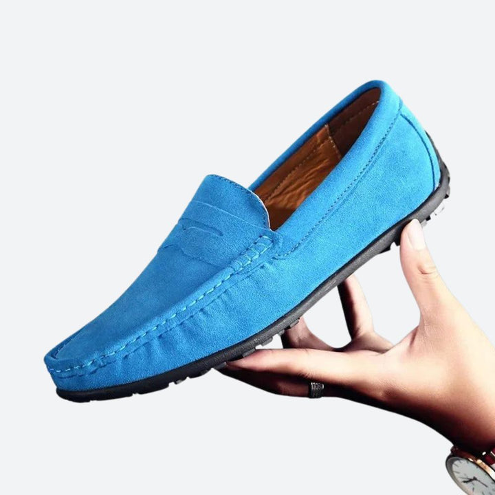 Suede Driving Loafers